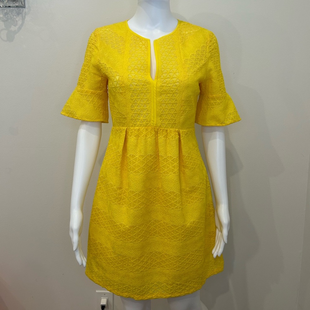 Sandro Paris Yellow Dress Size Small